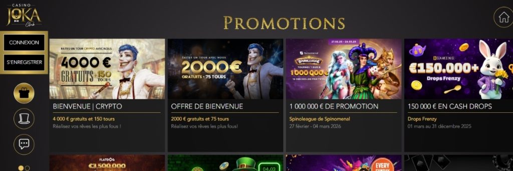 Casino joka 25 tours gratuits